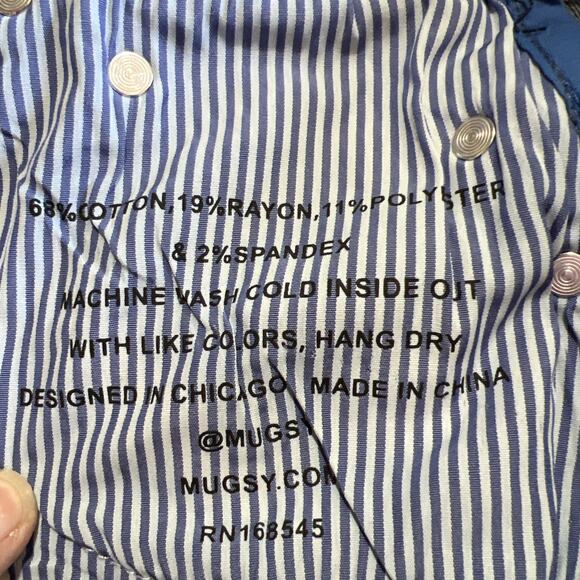 Mugsy Jeans 28x30 (Hem 26.5") Blue Fultons Tapered Dark Wash Stretch FLX3NTFU - Picture 8 of 15